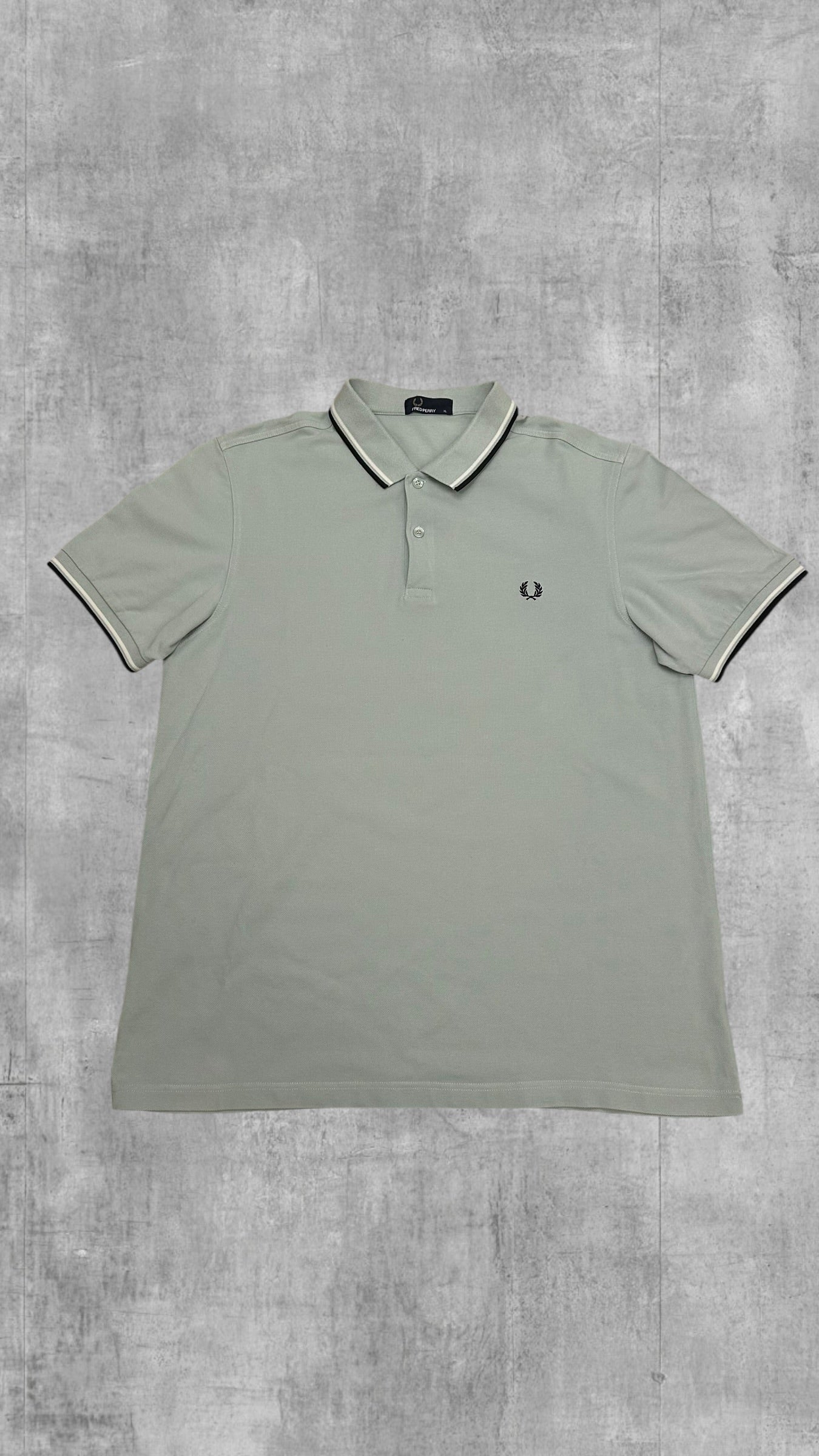 Fred Perry Polo Shirt Türkis Schwarz XL