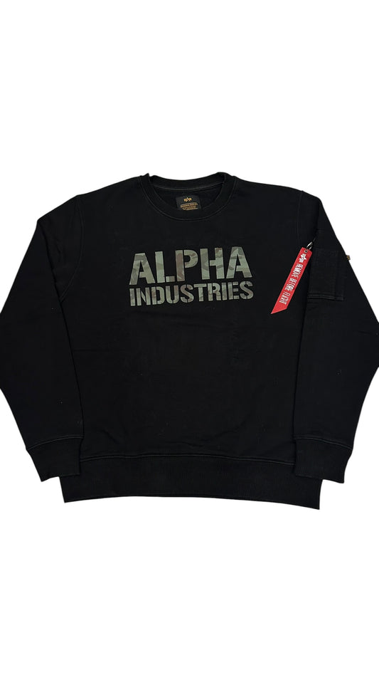 Alpha Industries Sweatshirt Schwarz L