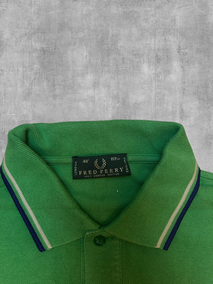 Fred Perry Polo Shirt Grün L