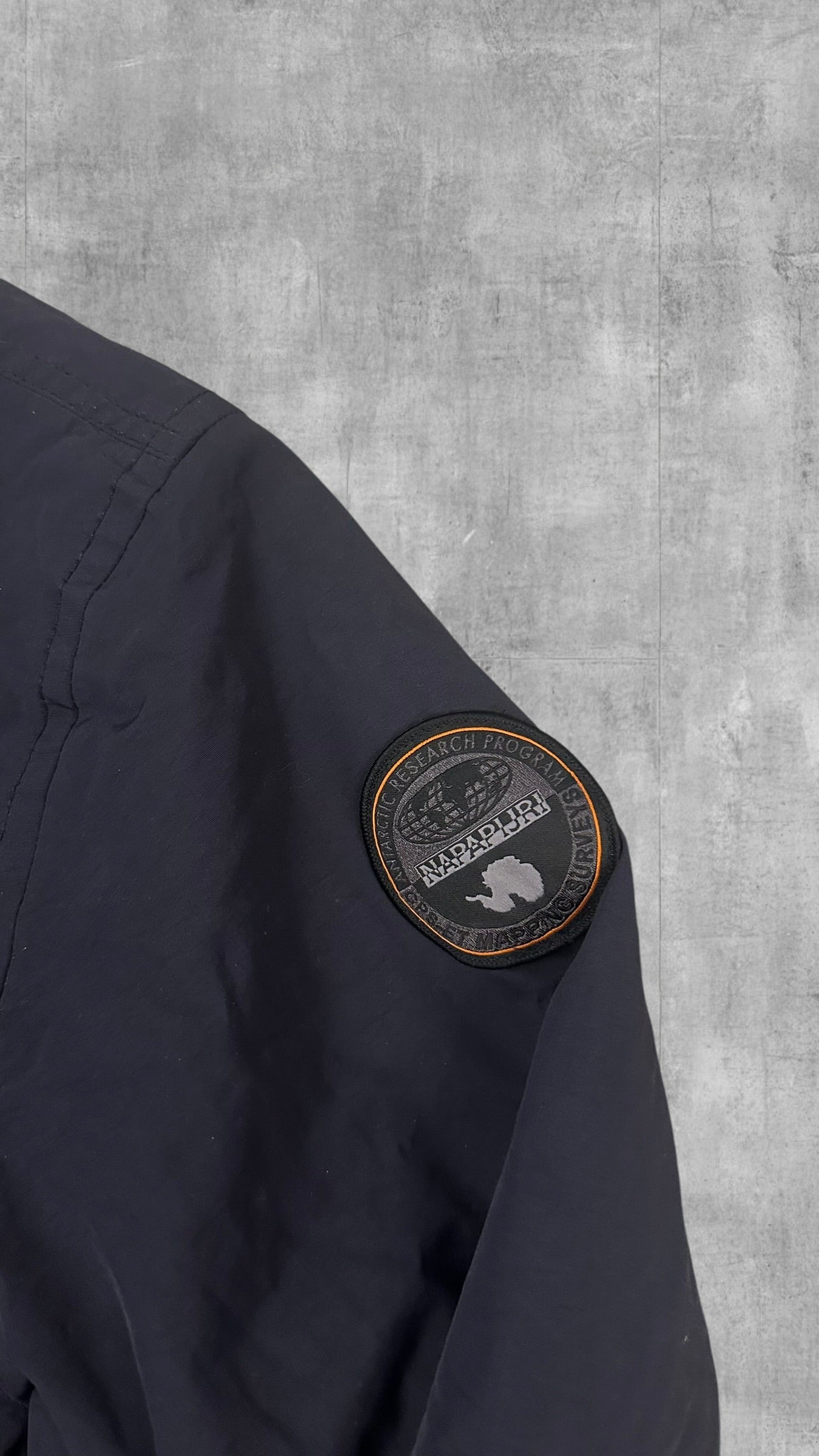 Napapijri Windbreaker gefüttert Regenjacke Navy Blau XL