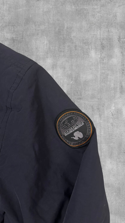 Napapijri Windbreaker gefüttert Regenjacke Navy Blau XL