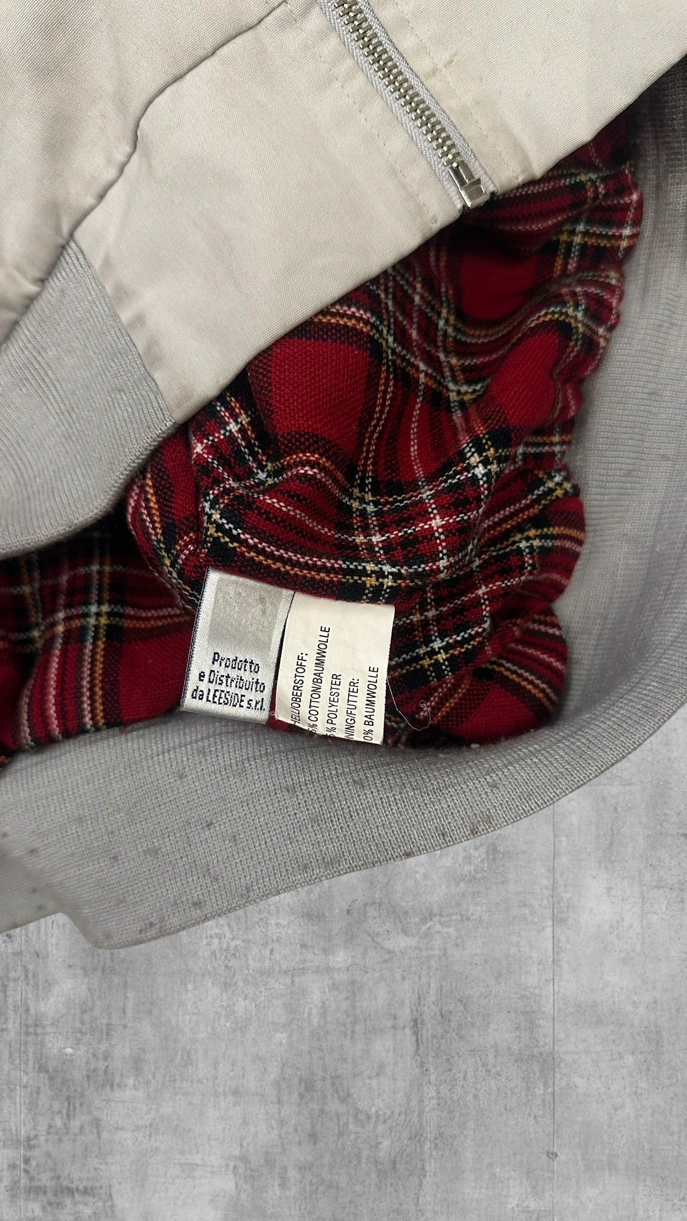 Lonsdale London Harrington Jacke Creme Weiß L (leichte Mängel)