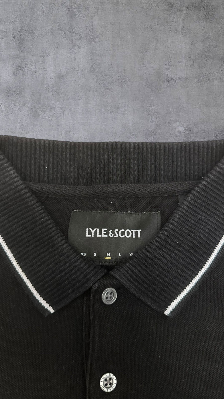 Lyle & Scott Polo Shirt Schwarz M