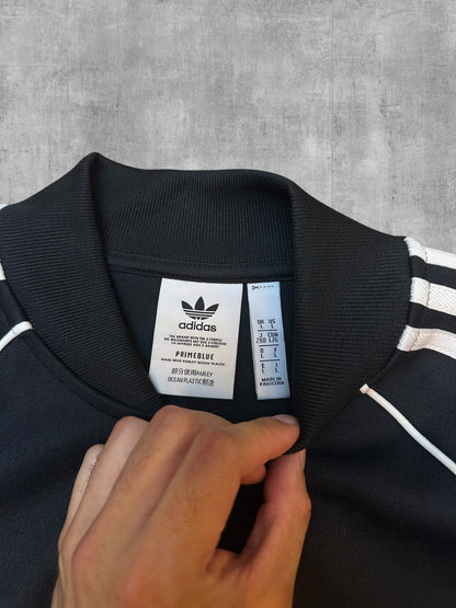 Adidas Firebird Trainingsjacke Schwarz Weiß L