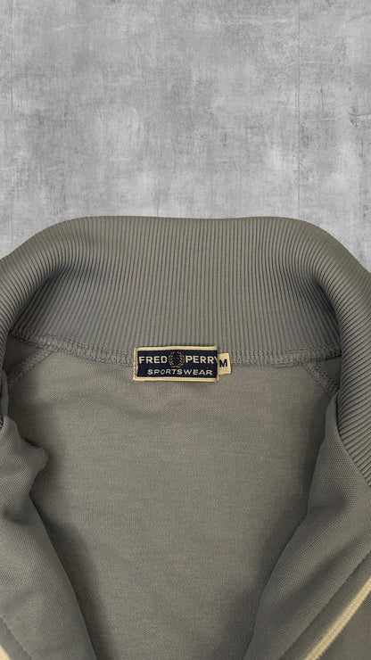 Fred Perry Vintage Trainingsjacke Taped Babyblau M
