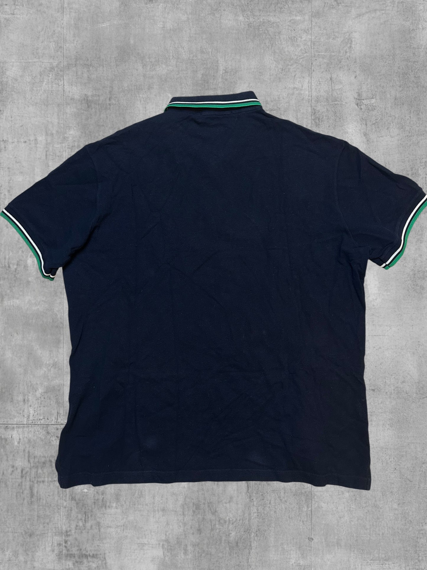 Fred Perry Polo Shirt Schwarzblau Grün Weiß M