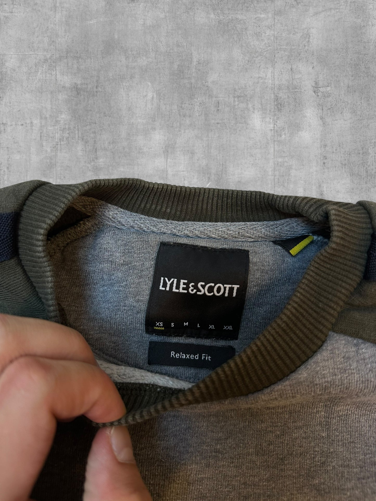 Lyle & Scott Sweatshirt Grau Khaki XS