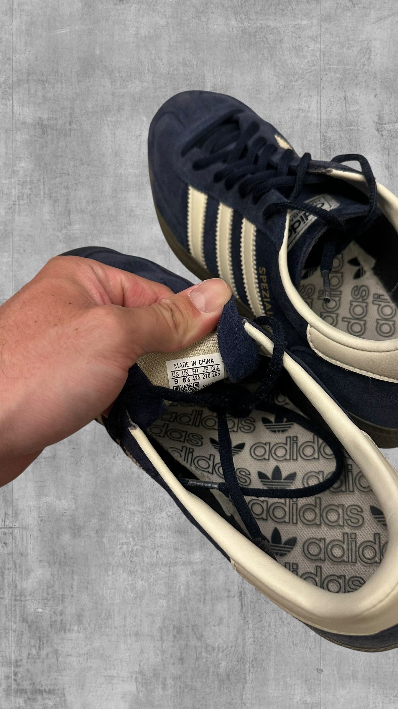 Adidas Spezial Sneaker Schuhe Schwarzblau 42 2/3