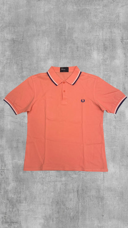 Fred Perry Polo Shirt Korallenrot M Slim Fit