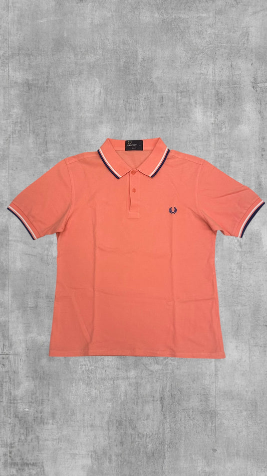 Fred Perry Polo Shirt Korallenrot M Slim Fit