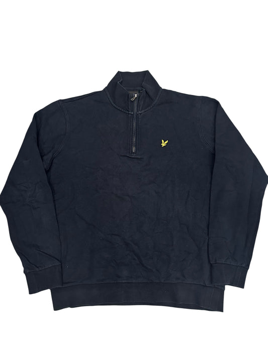 Lyle & Scott Half / Quarter Zip Pullover Schwarz M