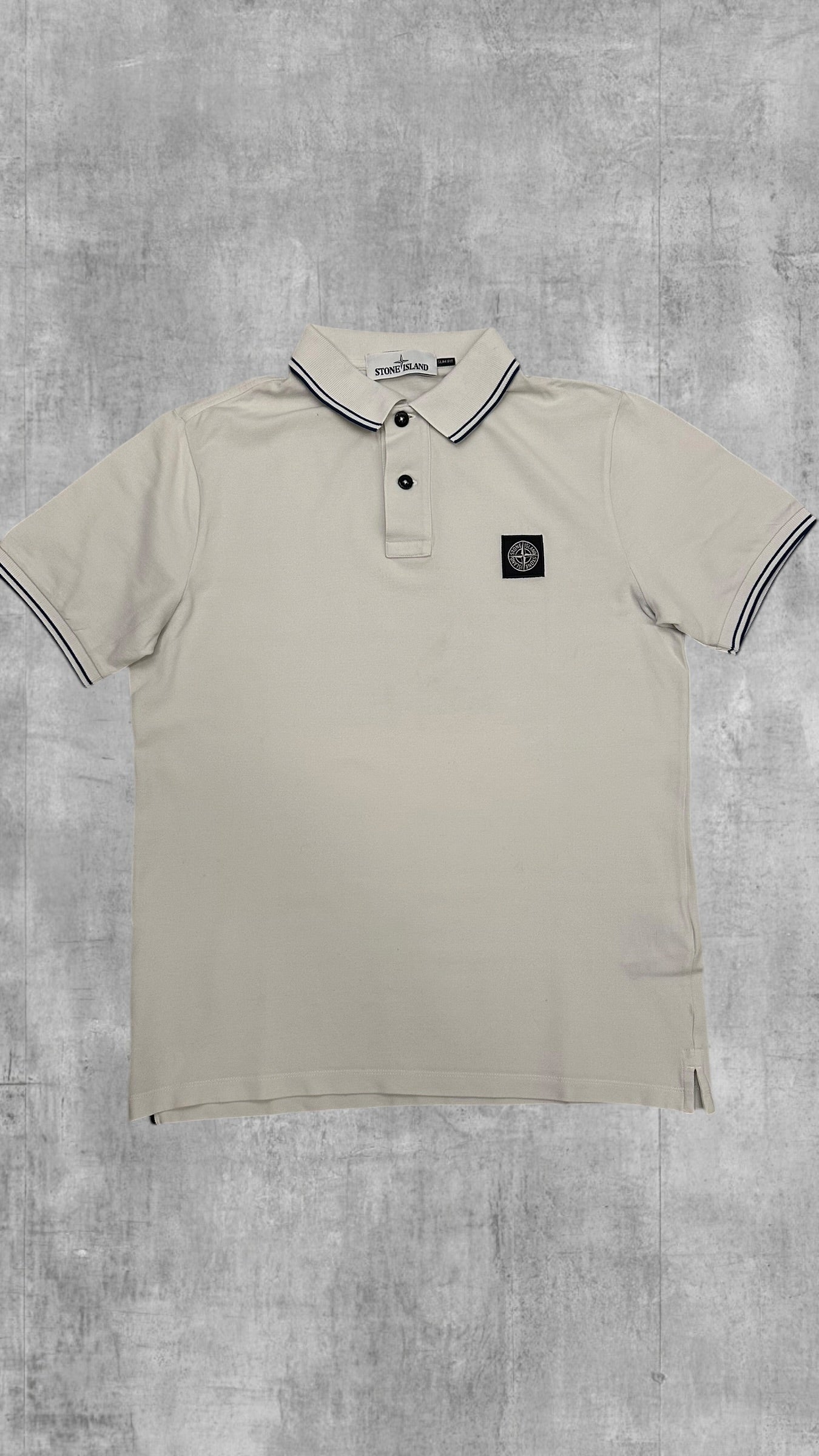 Stone Island Polo Shirt Weiß M Slim Fit