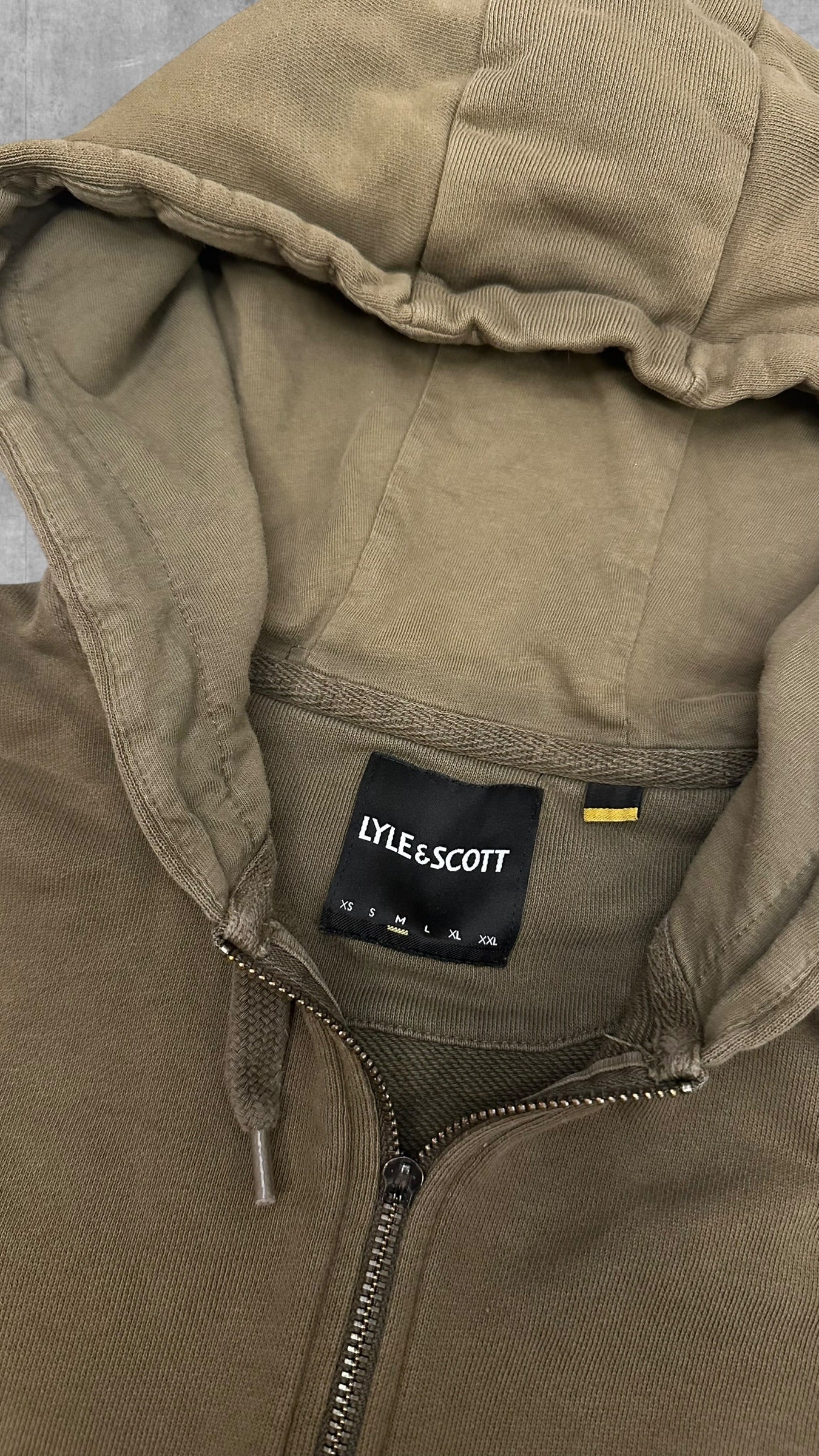 Lyle & Scott Zip Hoodie Jacke Khaki M