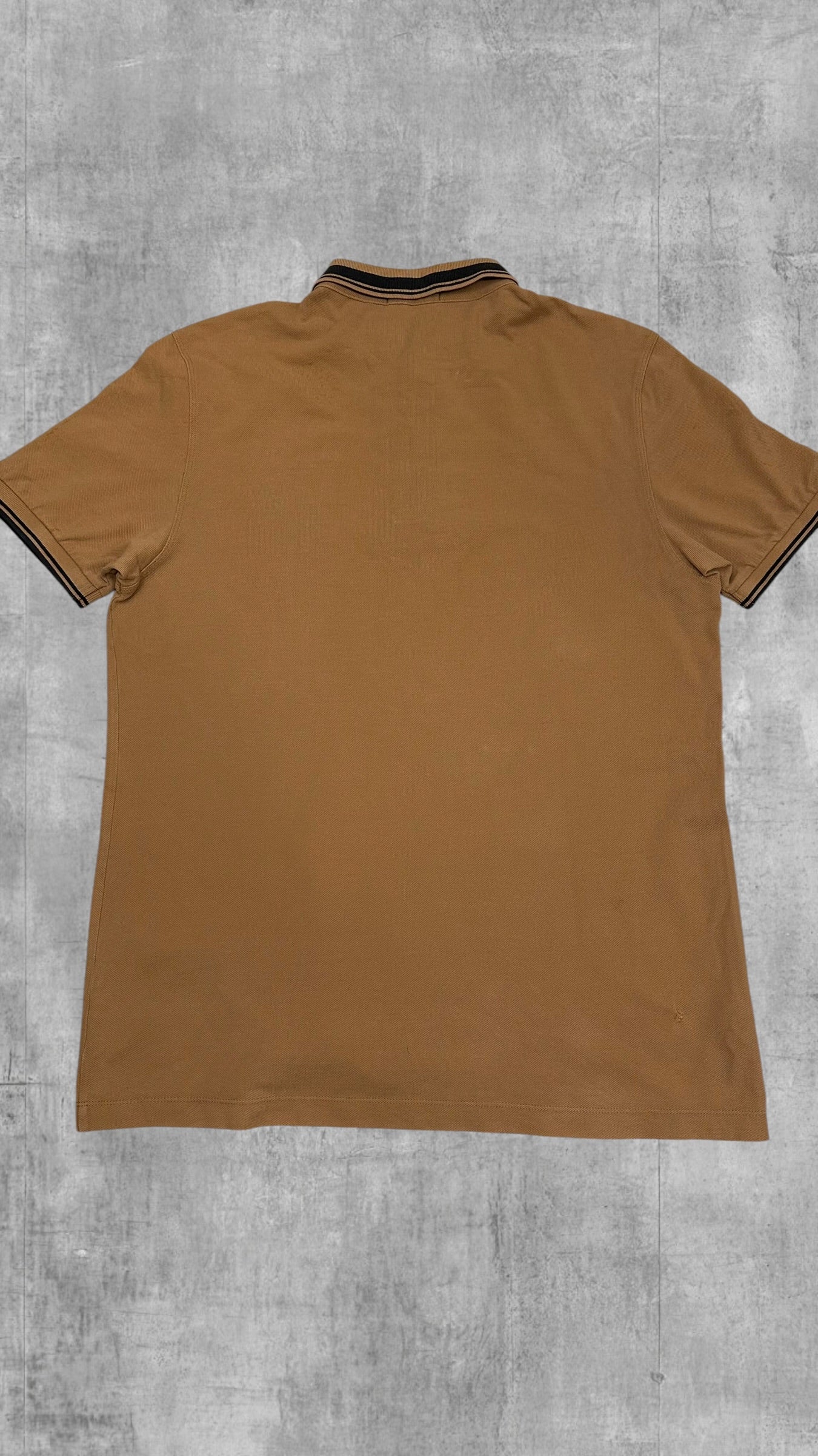 Fred Perry Polo Shirt Braun Schwarz L