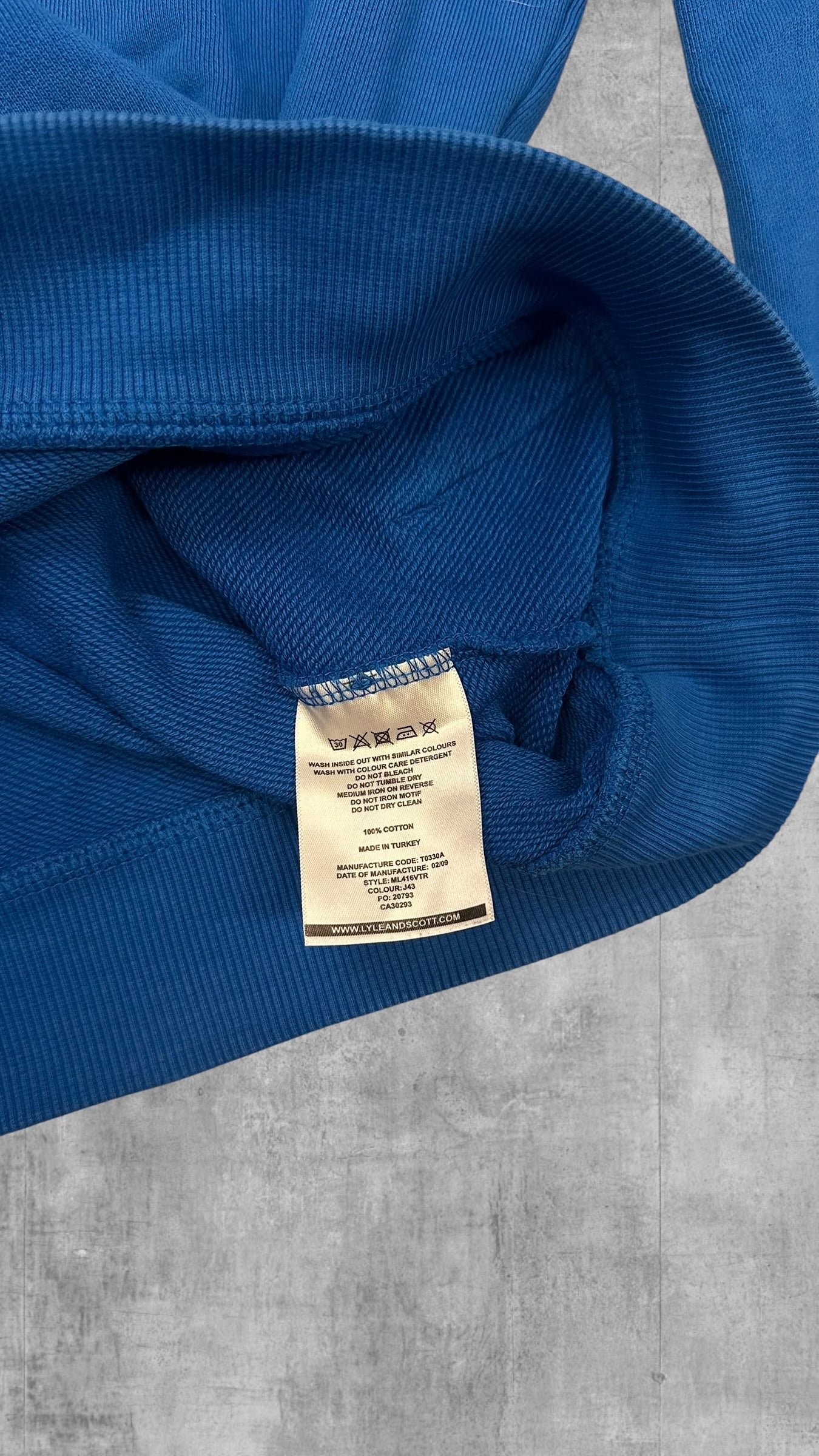 Lyle & Scott Hoodie Pullover Blau XS