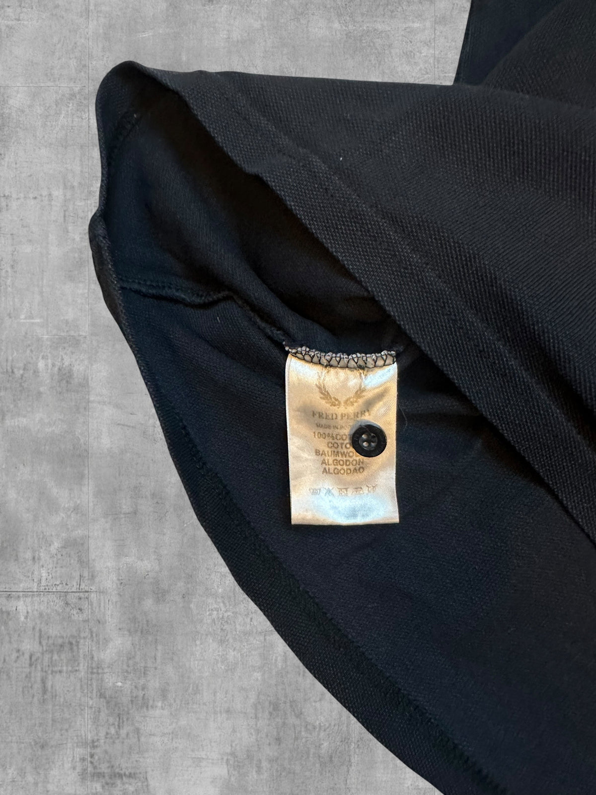 Fred Perry Polo Shirt Schwarz Grün M
