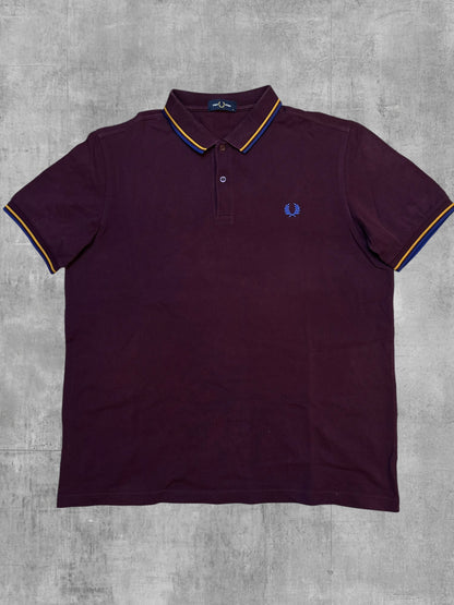 Fred Perry Polo Shirt Weinrot XL