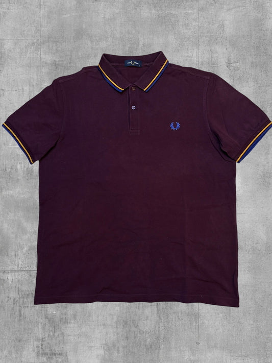 Fred Perry Polo Shirt Weinrot XL