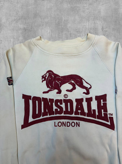 Lonsdale London Sweatshirt Weiß Damen L
