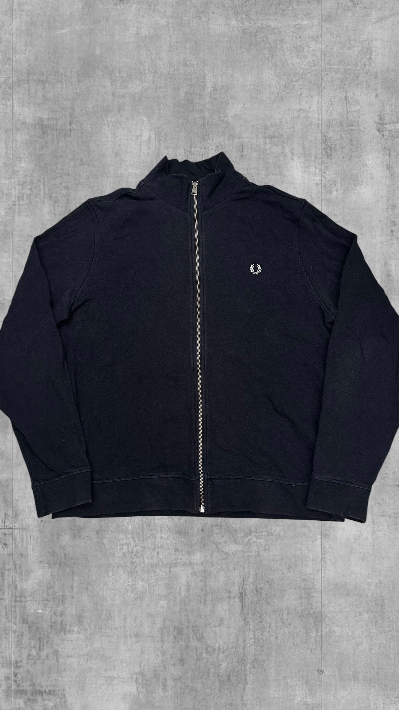 Fred Perry Zip Jacke Schwarzblau L