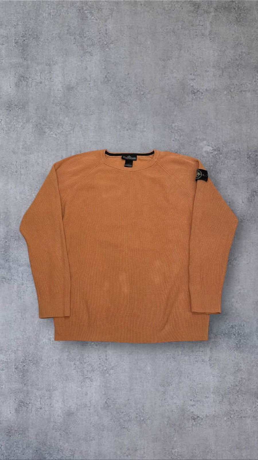 Stone Island Vintage Strick Sweatshirt Orange XL