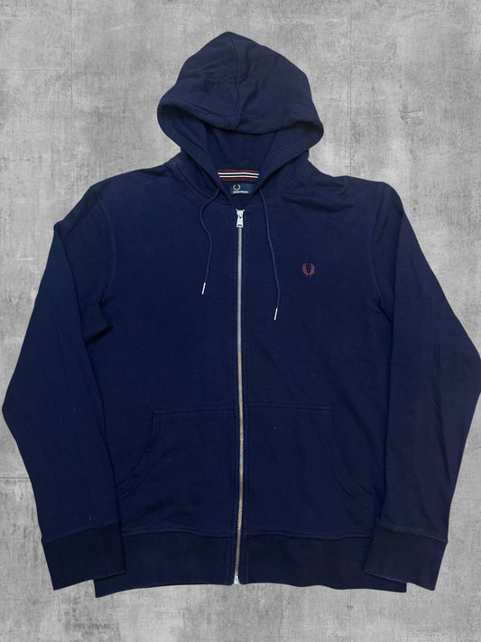 Fred Perry Zip Hoodie Jacke Navy Blau XL
