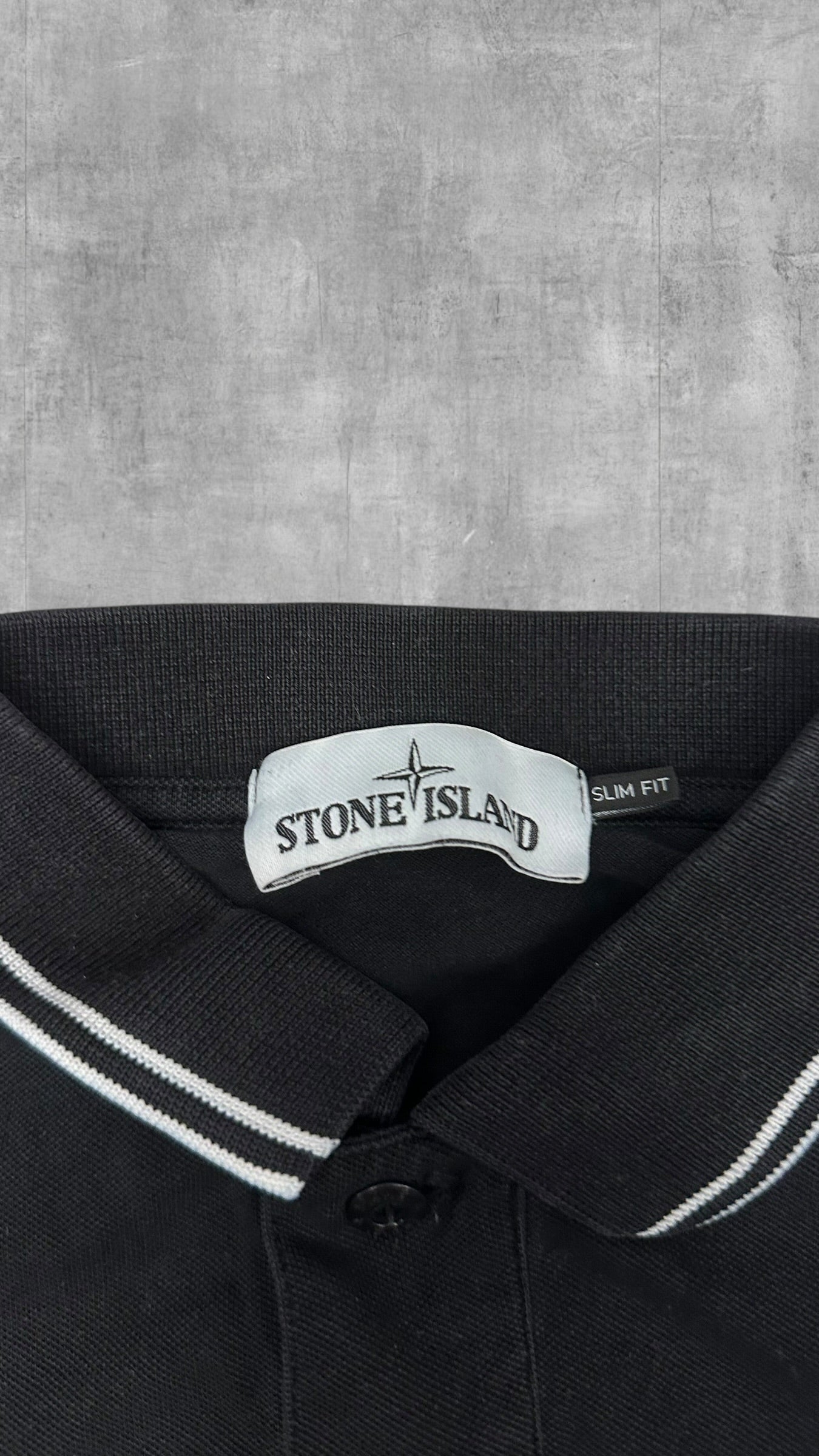 Stone Island Polo Shirt Schwarz S Slim Fit