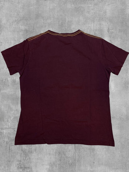 Lonsdale London T-Shirt Weinrot Weiß L
