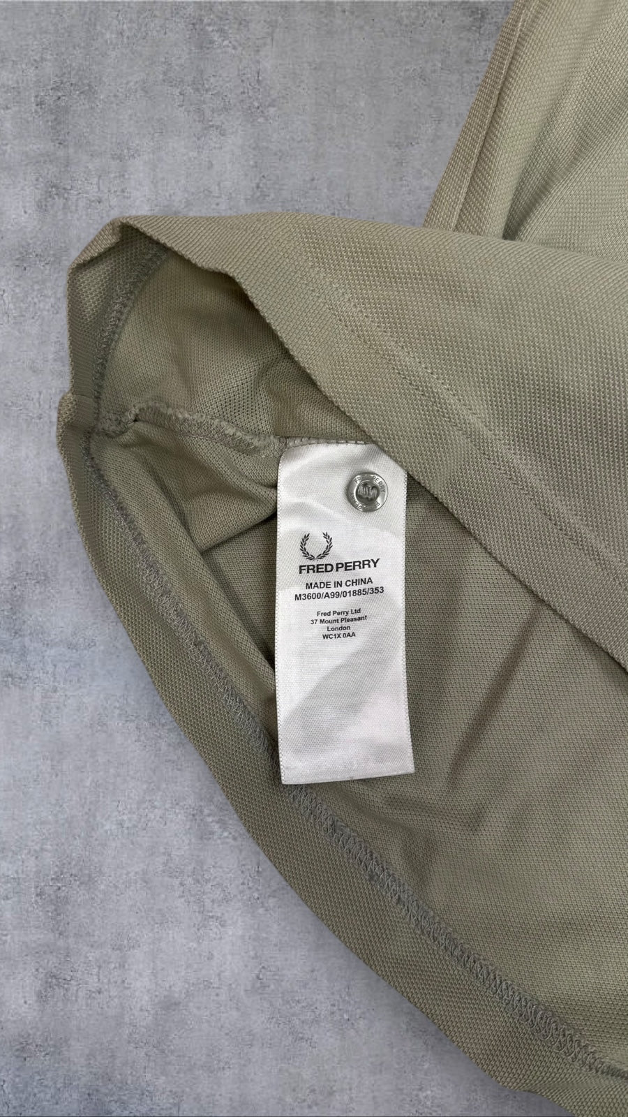 Fred Perry Polo Shirt Khaki L