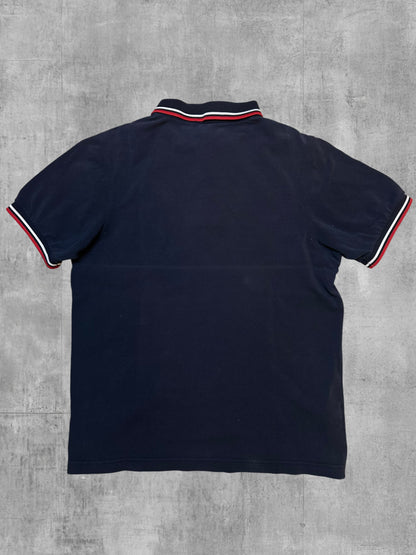 Fred Perry Polo Shirt Schwarz Rot Weiß M Slim Fit