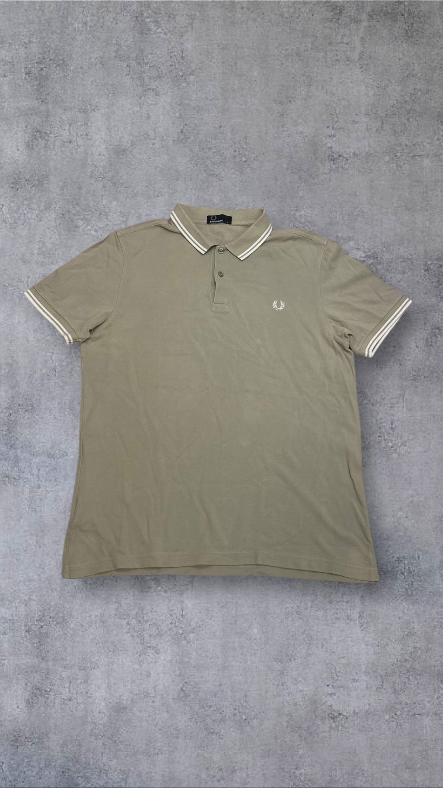 Fred Perry Polo Shirt Khaki L