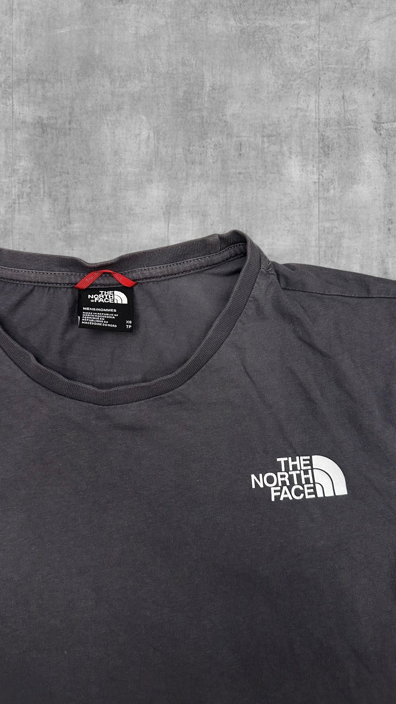 The North Face T-Shirt Grau Backprint XS