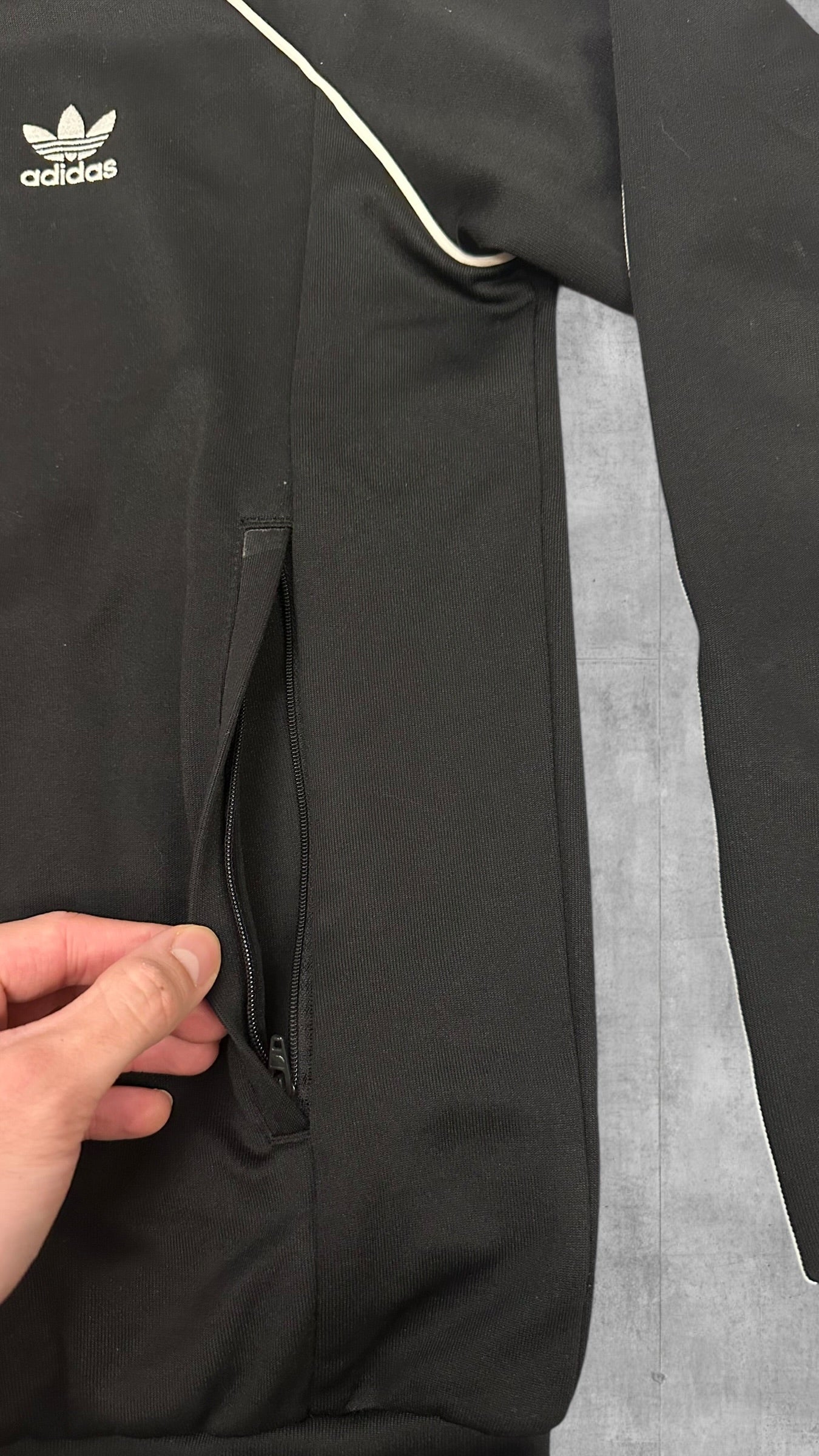 Adidas Firebird Vintage Trainingsjacke Schwarz S