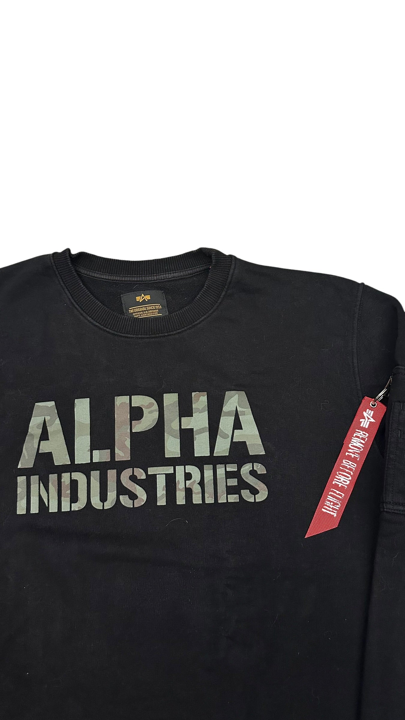 Alpha Industries Sweatshirt Schwarz L