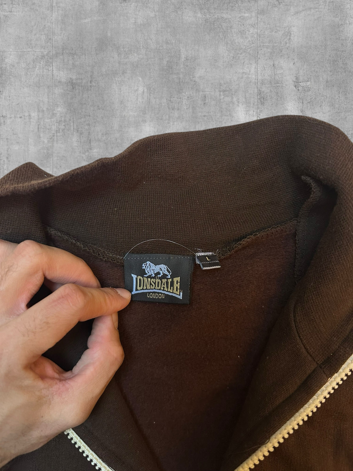 Vintage Londale Trainingsjacke Braun Beige M - L
