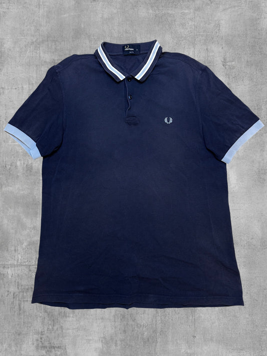 Fred Perry Polo Shirt Navy Blau XL slim Fit