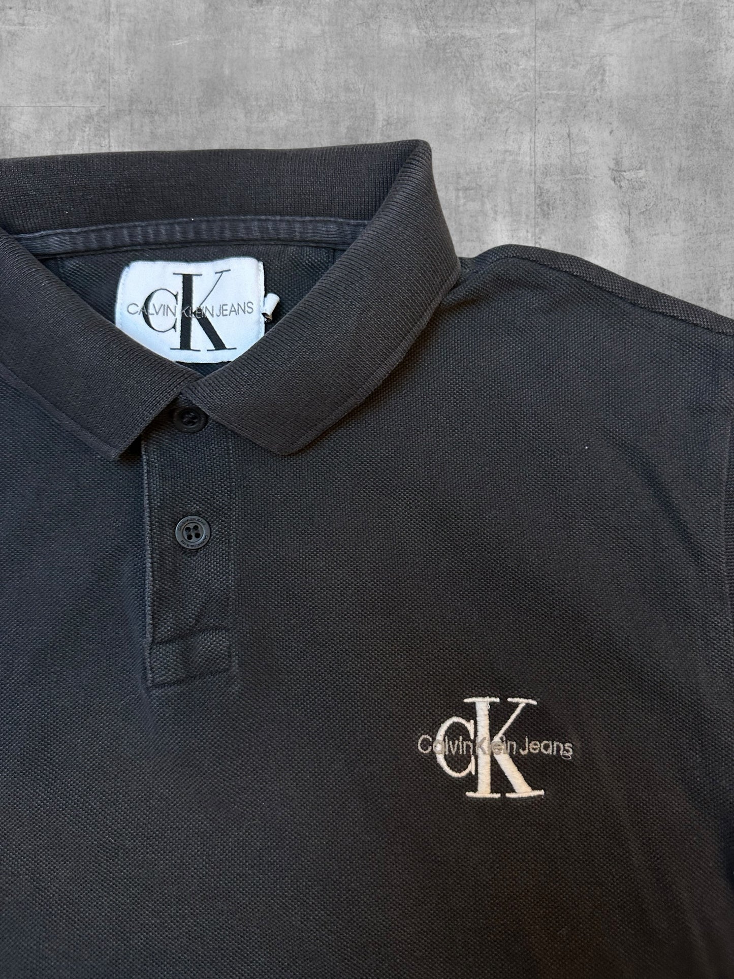 Calvin Klein Polo Shirt Schwarz S