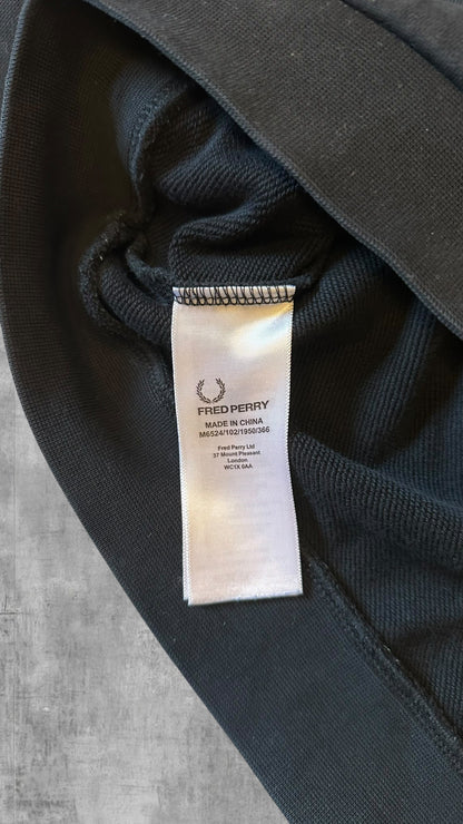 Fred Perry Sweatshirt Schwarz Weiß XL