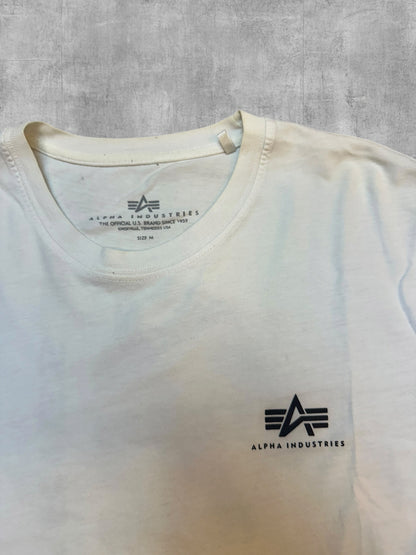 Alpha Industries Backprint T-Shirt Weiß M