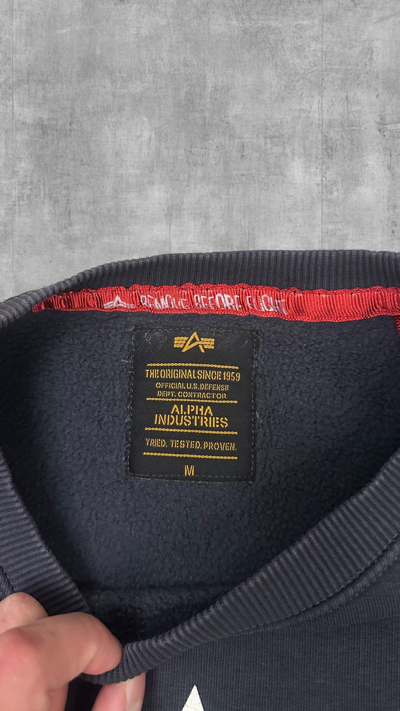 Alpha Industries Sweatshirt Navy Blau M