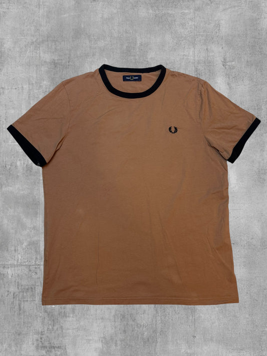 Fred Perry T-shirt Braun Schwarz L