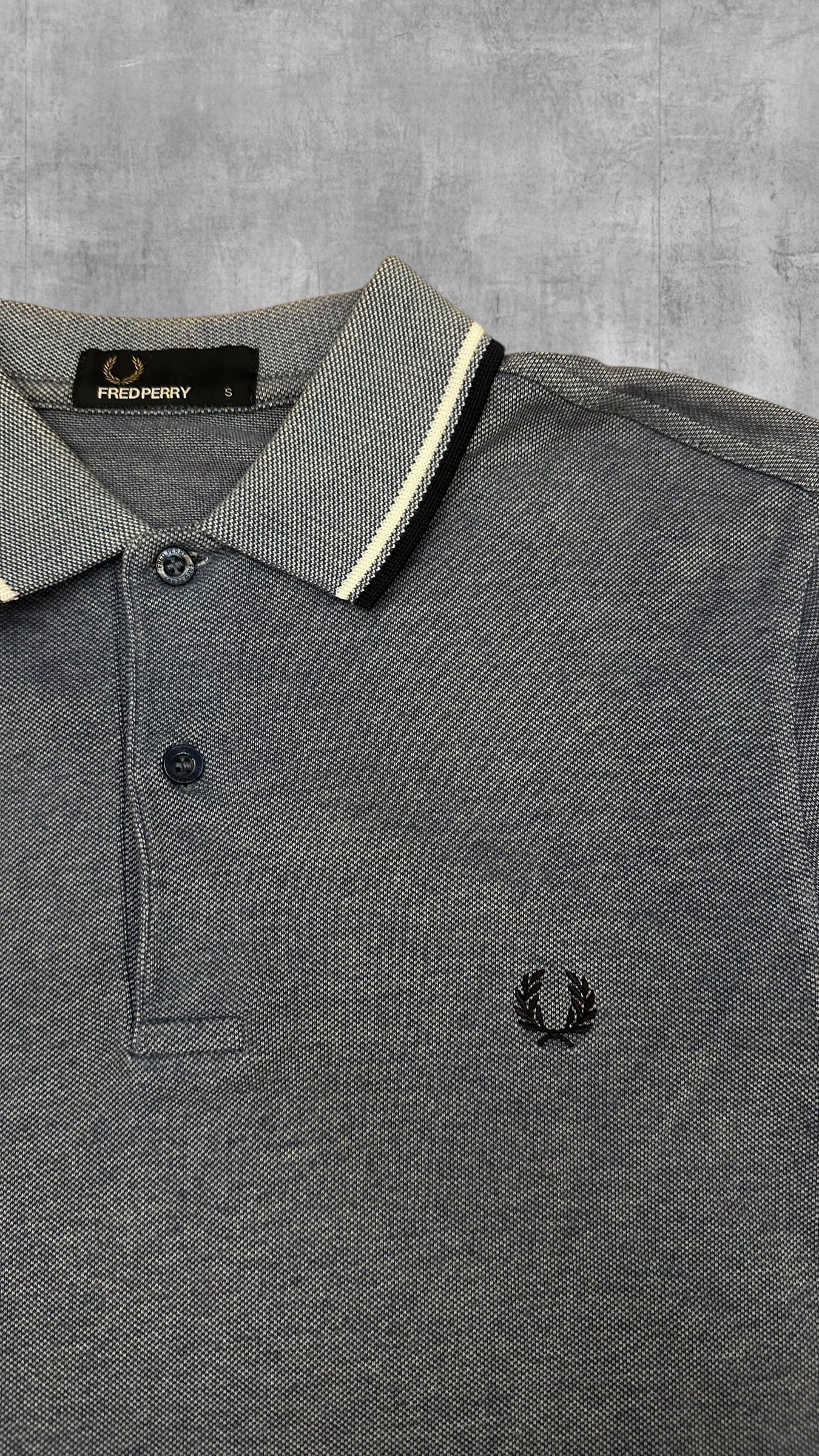 Fred Perry Polo Shirt Türkis Schwarz S