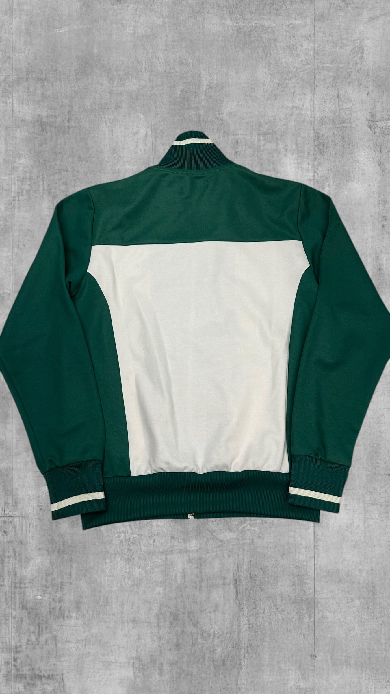 Fred Perry Vintage Trainingsjacke Grün Weiß M
