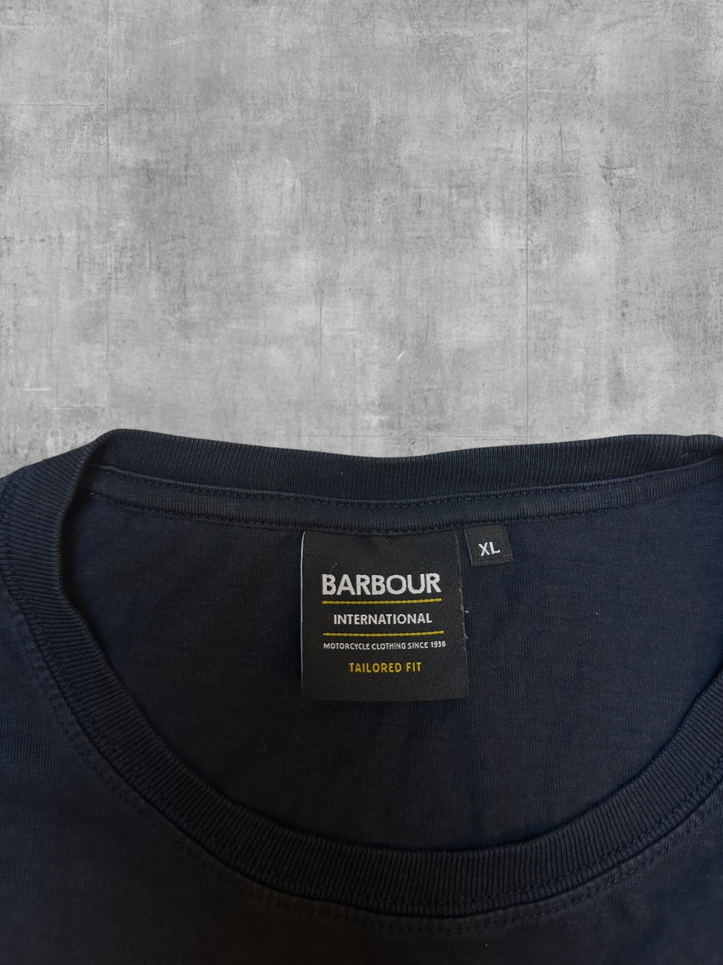 Barbour T-Shirt Schwarzblau Weiß XL