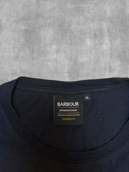 Barbour T-Shirt Schwarzblau Weiß XL