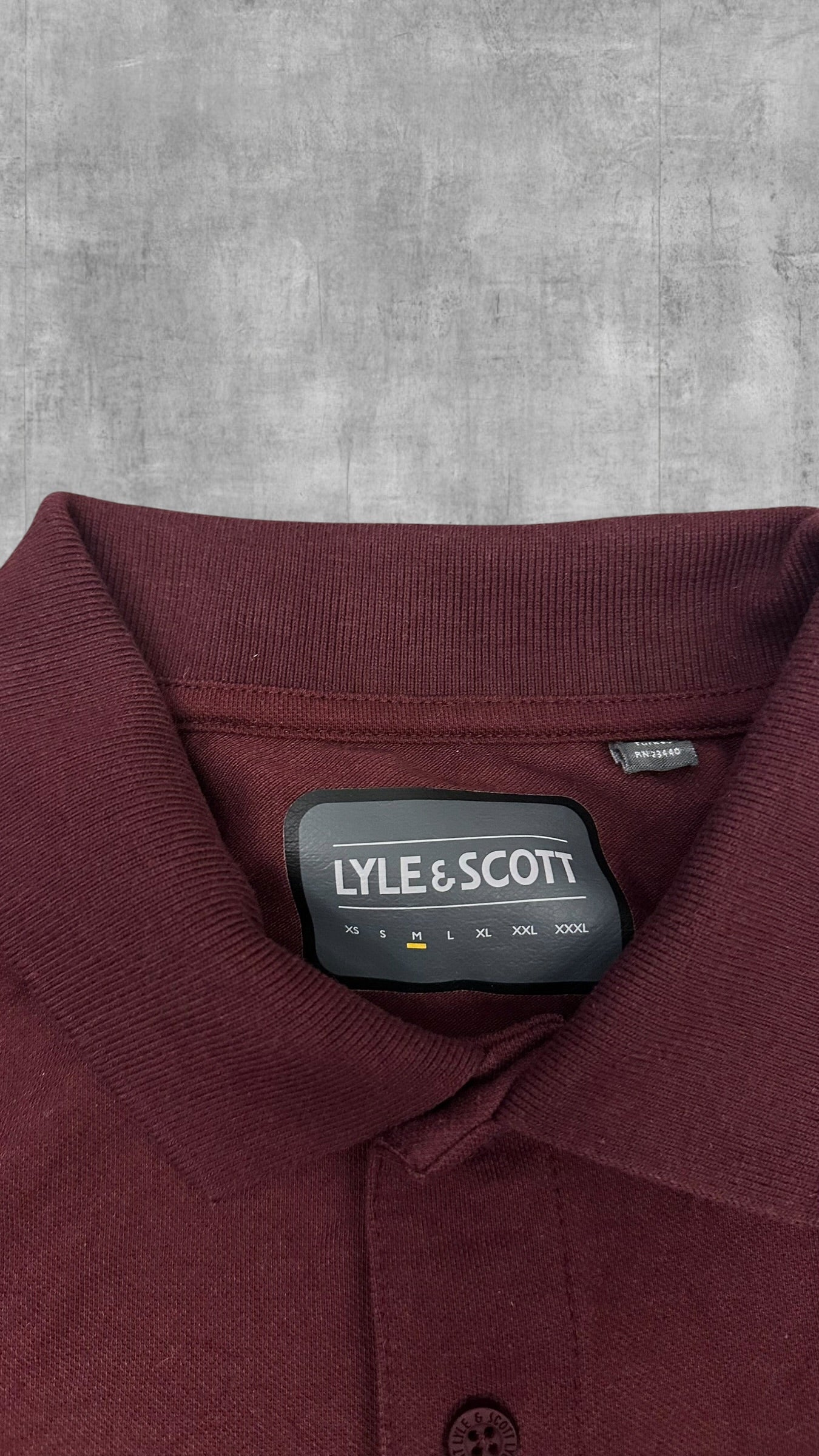 Lyle & Scott Polo Shirt Weinrot M
