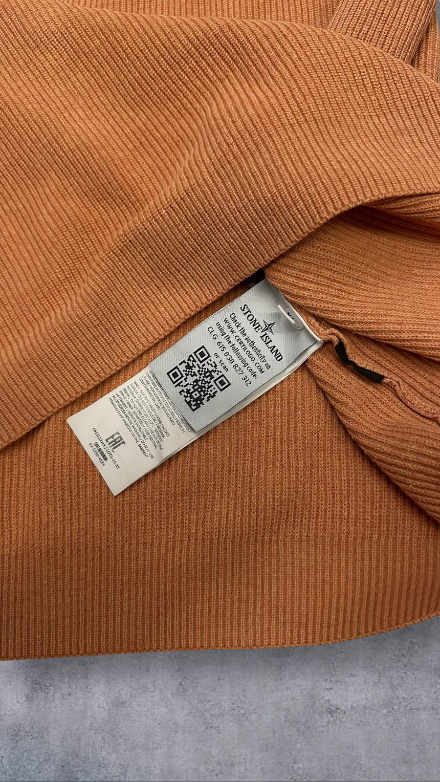 Stone Island Vintage Strick Sweatshirt Orange XL