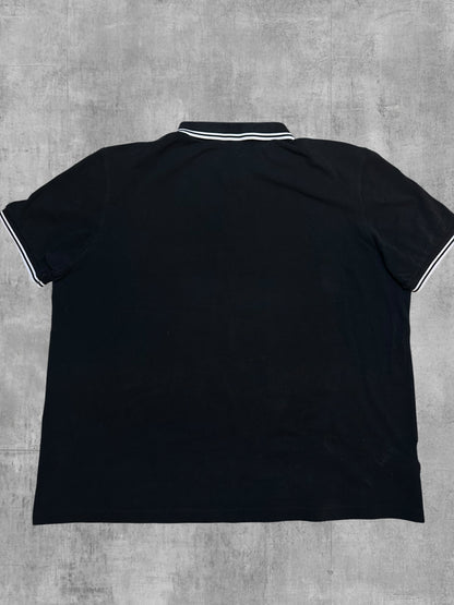 Fred Perry Polo Shirt Black White XXL