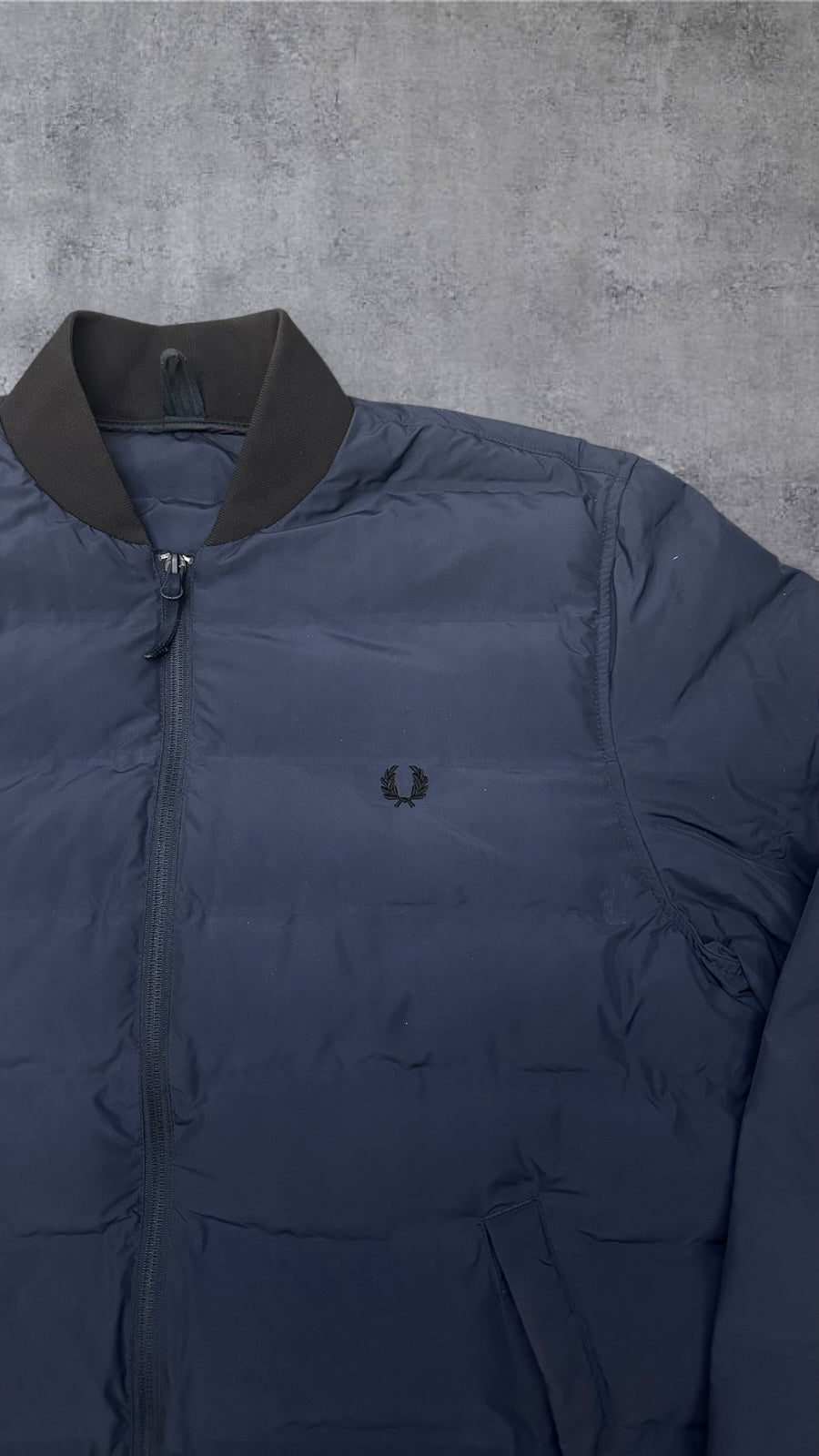 Fred Perry Daunenjacke Übergangsjacke Winterjacke Navy Blau L