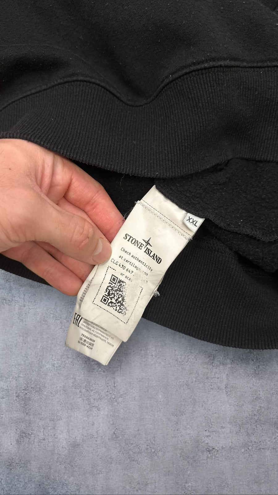 Stone Island Sweatshirt Schwarz L - XL